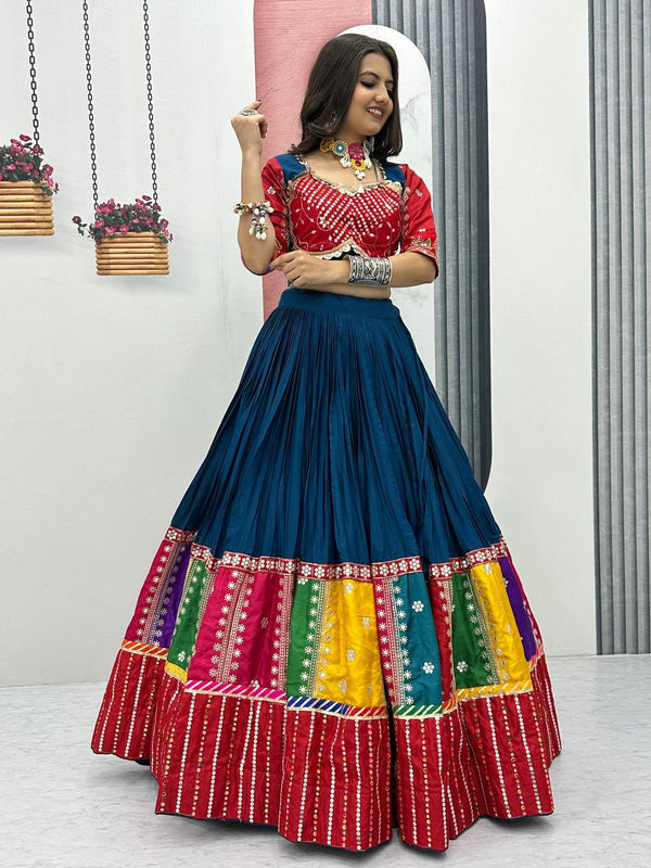 Rama Green Traditional Cotton Chaniya Choli