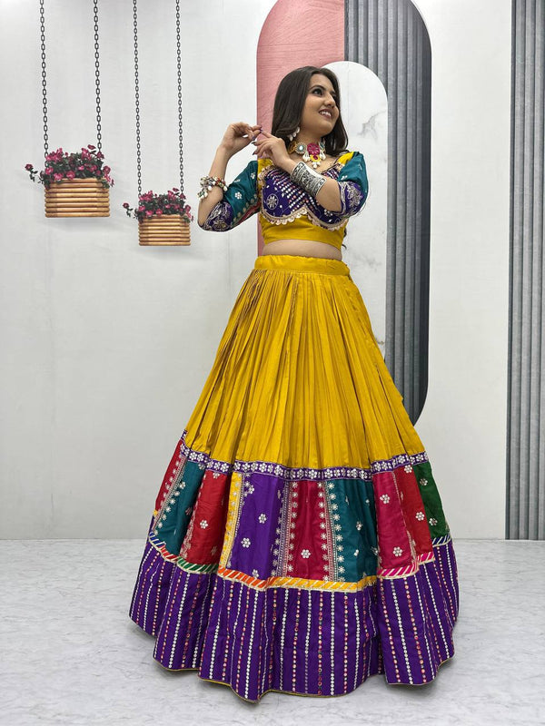 Yellow Traditional Cotton Chaniya Choli