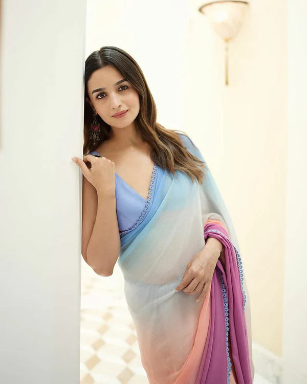 ALIA BHATT INSPIRED PRE DRAPPED SAREE