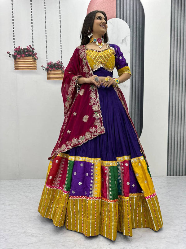 Blue Traditional Cotton Chaniya Choli