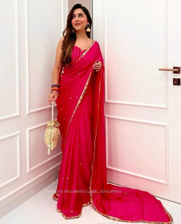 beautiful  Georgette Febric  Thred & Sequnce work  Saree