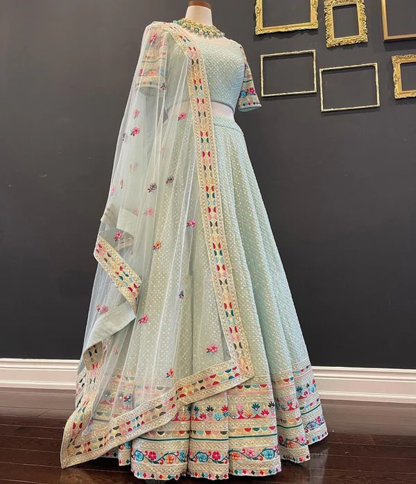 Beautiful Designer Thread and Sequence Lehenga Choli