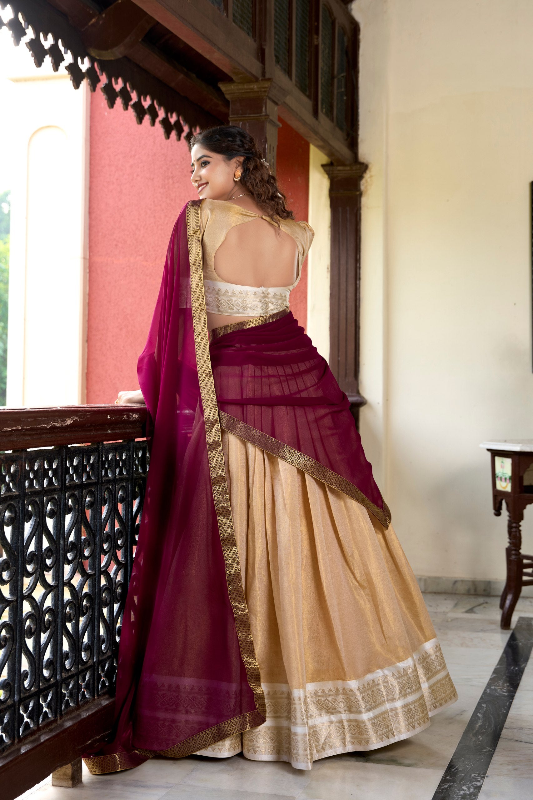 Heritage redefined in this Kanchipuram lehenga choli