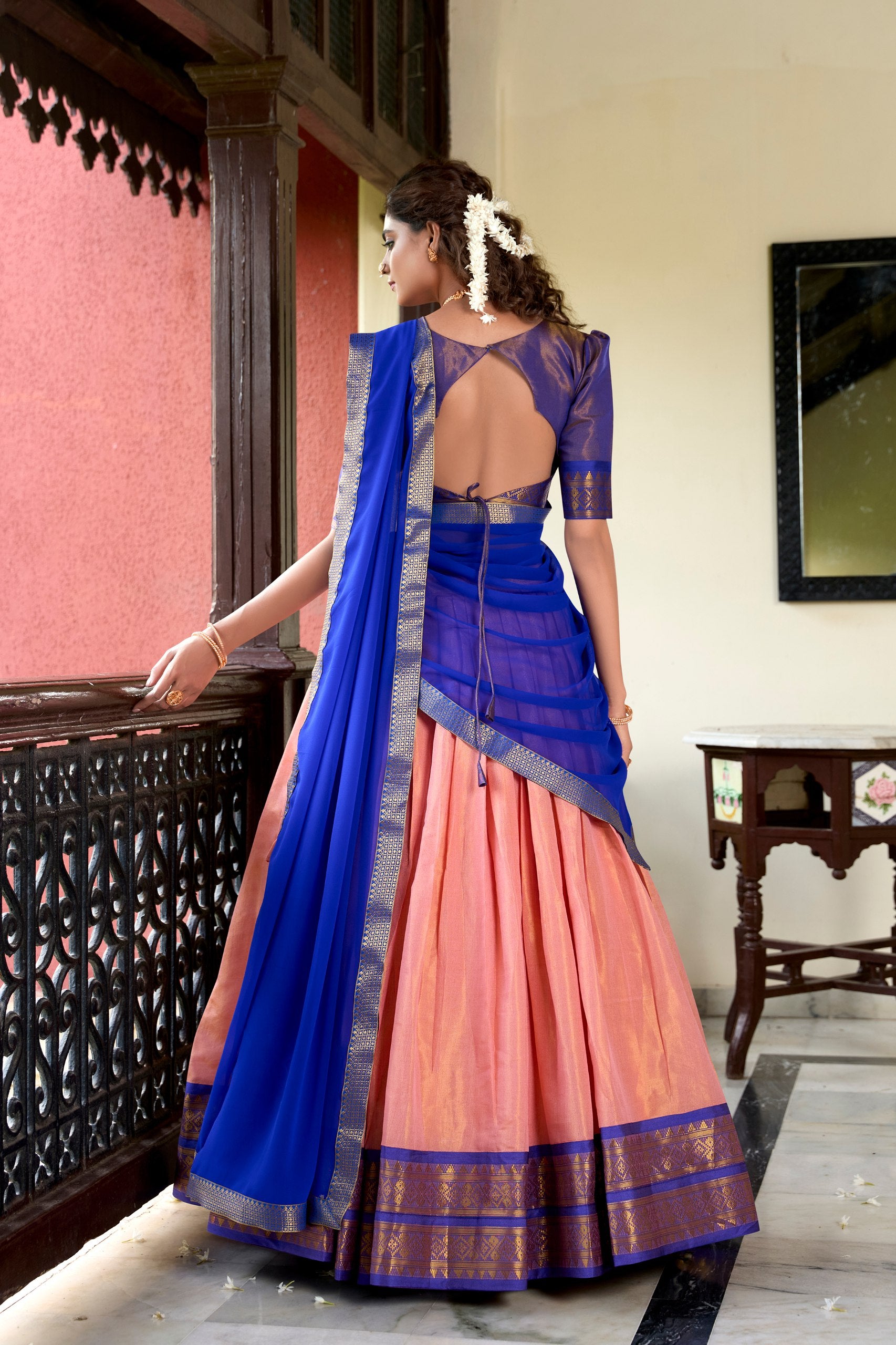 Heritage redefined in this Kanchipuram lehenga choli