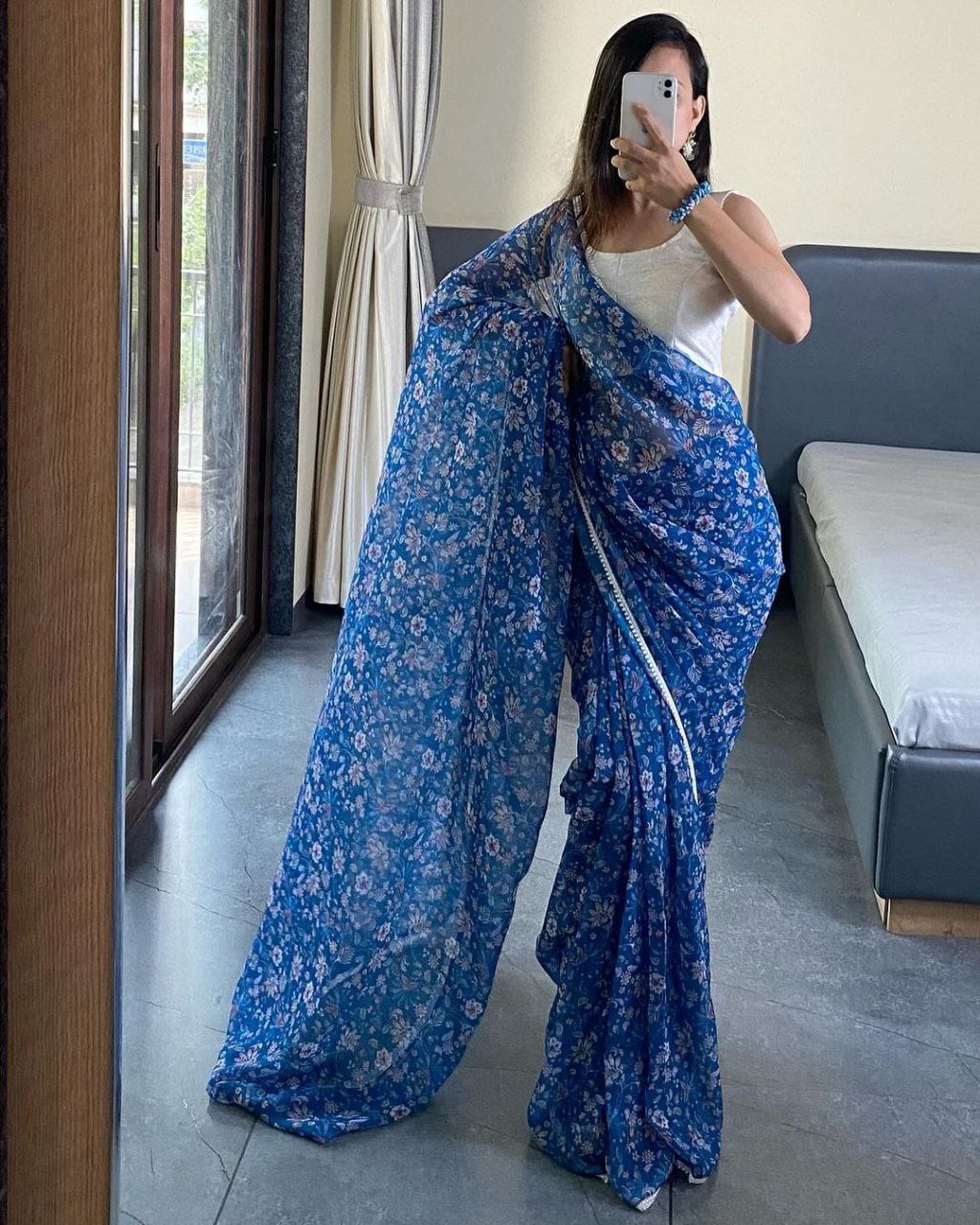 Beautiful Designer  Fox Georgette Saree